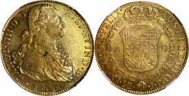 PERU. 8 Escudos, 1808-LM JP. Lima Mint. Charles IV. NGC MS-60.

Fr-40; KM-101; Cal-1616. This flashy Mint State example provides much remaining mint...