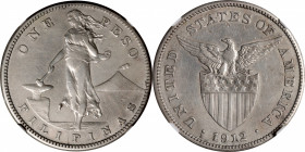 PHILIPPINES. Peso, 1912-S. San Francisco Mint. NGC EF Details--Harshly Cleaned.

KM-172; Allen-17.07. Though this coin has indisputably been scrubbe...