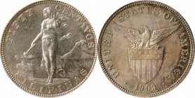 PHILIPPINES. 50 Centavos, 1903. Philadelphia Mint. PCGS PROOF-64.

KM-167. Mintage: 2,558. Perfect for collectors who wish to acquire a wholly origi...