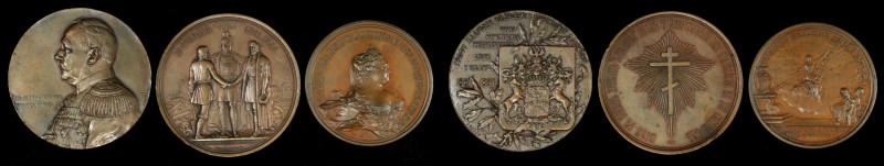 RUSSIA. Trio of Bronze Medals (3 Pieces), "1761"-1897. Grade Range: EXTREMELY FI...