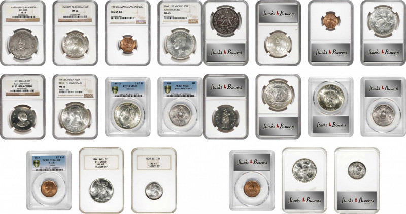 MIXED LOTS. Group of Mixed Assortments (11 Pieces), 1908-1969. All NGC or PCGS C...