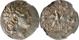 MACEDON. Kingdom of Macedon. Perseus, 179-168 B.C. AR Tetradrachm (15.41 gms), Pella or Amphipolis Mint, ca. 173-171 B.C. NGC Ch EF, Strike: 5/5 Surfa...
