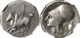 AKARNANIA. Argos Amphilochikon. AR Stater (8.54 gms), ca. 330-280 B.C. NGC VF, Strike: 5/5 Surface: 4/5.

HGC-4, 786; Pegasi-17; BCD Akarnania-Unlis...