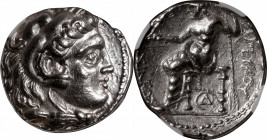 SYRIA. Seleukid Kingdom. Seleukos I Nikator, 312-281 B.C. AR Tetradrachm (17.15 gms), Uncertain Mint 3 (in Cappadocia, Eastern Syria, or Northern Meso...