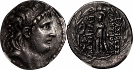 SYRIA. Seleukid Kingdom. Antiochos VII Sidetes, 138-129 B.C. AR Tetradrachm, Antioch on the Orontes Mint. NGC VF.

SC-2061.4b; HGC-9, 1067d. Obverse...
