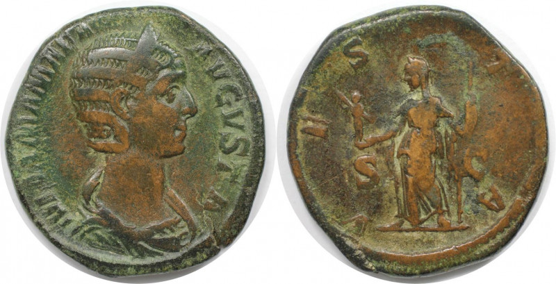 Römische Münzen, MÜNZEN DER RÖMISCHEN KAISERZEIT. Sesterz 222 - 235 n. Chr. Vs.:...