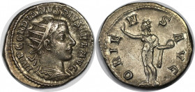 Römische Münzen, MÜNZEN DER RÖMISCHEN KAISERZEIT. Gordianus III., 238-244 n. Chr. AR Antoninianus (4,81 g). Sehr schön