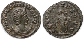 Römische Münzen, MÜNZEN DER RÖMISCHEN KAISERZEIT. Gallienus (253-268 n. Chr) für Salonina. Antoninianus 260-268 n. Chr. (3.16 g. 21.5 mm) Vs.: COR SAL...