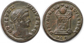 Römische Münzen, MÜNZEN DER RÖMISCHEN KAISERZEIT. Constantinus I. (307-337 n. Chr). Follis. (3.78 g. 19.5 mm) Vs.: CONSTANTINVS AVG, Kopf mit Lorbeerk...