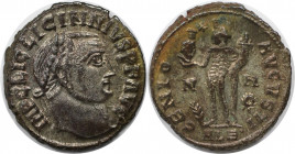 Römische Münzen, MÜNZEN DER RÖMISCHEN KAISERZEIT. Licinius I. (308-324 n. Chr). Follis (5.69 g. 22 mm). Vs.: IMP C LIC LICINIVS PF AVG, Kopf mit Lorbe...