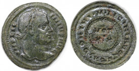 Römische Münzen, MÜNZEN DER RÖMISCHEN KAISERZEIT. Licinius I. (308-324 n. Chr). Follis (3.20 g. 21 mm). Vs.: IMP LICINIVS AVG, Kopf n. r. Rs.: DOMINI ...