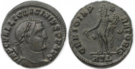 Römische Münzen, MÜNZEN DER RÖMISCHEN KAISERZEIT. Licinius I. (308-324 n. Chr). Follis (6.72 g. 25 mm). Vs.: IMP C VAL LIC LICINIVS PF AVG, Kopf mit L...