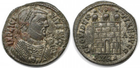 Römische Münzen, MÜNZEN DER RÖMISCHEN KAISERZEIT. Licinius I. (308-324 n. Chr). Follis (3.71 g. 20 mm). Vs.: IMP LICINIVS AVG, gepanzerte und drapiert...
