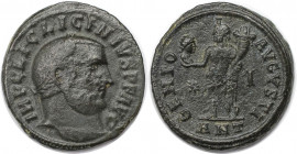 Römische Münzen, MÜNZEN DER RÖMISCHEN KAISERZEIT. Licinius I. (308-324 n. Chr). Follis (5.41 g. 22 mm). Vs.: IMP C LIC LICINIVS PF AVG, Kopf mit Lorbe...