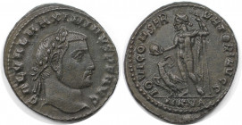 Römische Münzen, MÜNZEN DER RÖMISCHEN KAISERZEIT. Maximinus II. (309-313 n. Chr). Follis. (6.89 g. 25.5 mm) Vs.: GAL VAL MAXIMINVS PF AVGG, Kopf mit L...