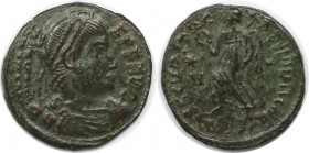 Römische Münzen, MÜNZEN DER RÖMISCHEN KAISERZEIT. Valens (364-378 n. Chr). Follis. (2.55 g. 19 mm) Vs.: D N VALENS PF AVG, Drapierte, Büste mit Perlen...