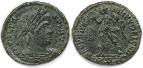 Römische Münzen, MÜNZEN DER RÖMISCHEN KAISERZEIT. Valens (364-378 n. Chr). Follis 364-367 n. Chr., Siscia. (2.12 g. 19 mm) Vs.: D N VALENS PF AVG, Dra...