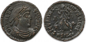 Römische Münzen, MÜNZEN DER RÖMISCHEN KAISERZEIT. Valens (364-378 n. Chr). Follis 367-375 n. Chr., Siscia. (2.82 g. 18.5 mm) Vs.: D N VALENS PF AVG, D...