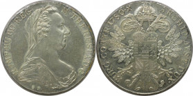 RDR – Habsburg – Österreich, RÖMISCH-DEUTSCHES REICH. Maria Theresia (1740-1780). Taler 1780 SF. Silber. Stempelglanz