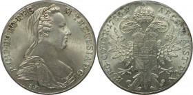 RDR – Habsburg – Österreich, RÖMISCH-DEUTSCHES REICH. Maria Theresia (1740-1780). Taler 1780 SF. Silber. Stempelglanz, Kl.Kratzer