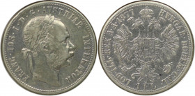 RDR – Habsburg – Österreich, RÖMISCH-DEUTSCHES REICH. Franz Joseph I. (1848-1916). 1 Florin 1877. Silber. KM 2222. Sehr schön-vorzüglich
