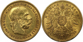 RDR – Habsburg – Österreich, RÖMISCH-DEUTSCHES REICH. Franz Joseph I. (1848-1916). 10 Kronen 1905. Gold. 3,39 g. Stempelglanz
