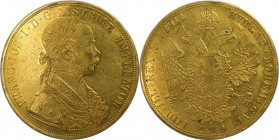 RDR – Habsburg – Österreich, RÖMISCH-DEUTSCHES REICH. Franz Joseph I. (1848-1916). 4 Dukaten 1911, Wien. Gold. 14,0 g. Fr. 1160. Vorzüglich