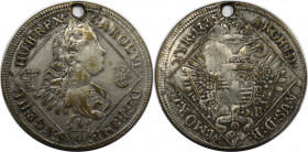 RDR – Habsburg – Österreich, RÖMISCH-DEUTSCHES REICH. Österreich-Ungarn. Karl VI. (1711-1740). 1/4 Taler 1735 NB. Sehr schön. Loch