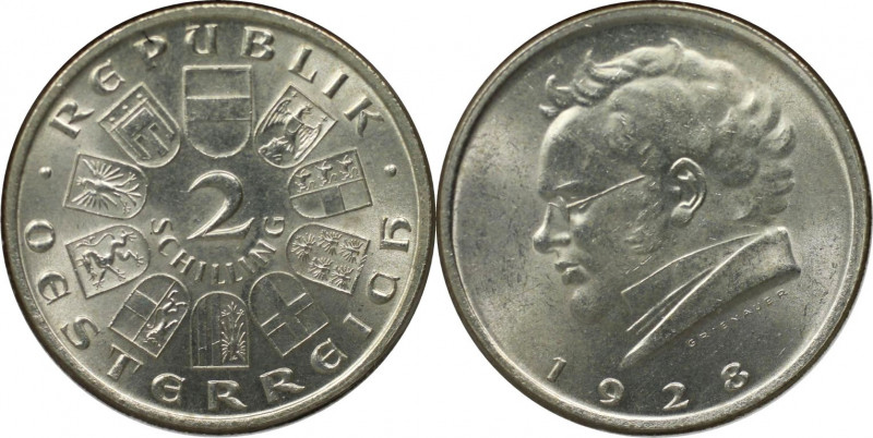 RDR – Habsburg – Österreich, REPUBLIK ÖSTERREICH. 100 Jahre Franz Schubert. 2 Sc...