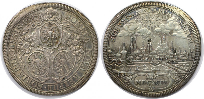 Altdeutsche Münzen und Medaillen, NÜRNBERG, STADT. Reichstaler 1694 (Mmz. Georg ...