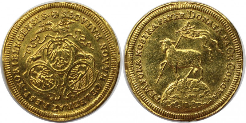 Altdeutsche Münzen und Medaillen, NÜRNBERG, STADT. Dukat 1700, Nürnberg. Gold. 3...