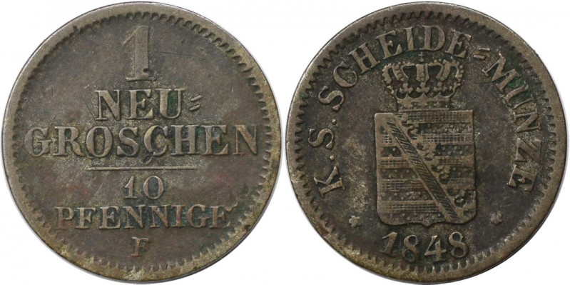 Altdeutsche Münzen und Medaillen, SACHSEN - ALBERTINE. Friedrich August II. (183...