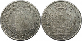 Altdeutsche Münzen und Medaillen, WÜRZBURG - BISTUM. Adam Friedrich von Seinsheim (1755-1779). 20 Kreuzer 1764 L / MWP. Silber. KM 379. Fast Vorzüglic...