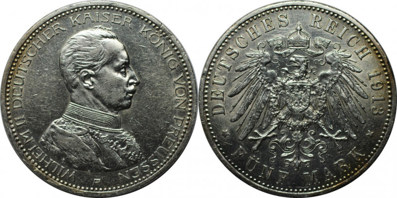 Deutsche Münzen und Medaillen ab 1871, REICHSSILBERMÜNZEN, Preußen. Wilhelm II. ...