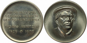 Deutsche Münzen und Medaillen ab 1945, BUNDESREPUBLIK DEUTSCHLAND. Thomas Müntzer. Medaille 1975. Stempelglanz