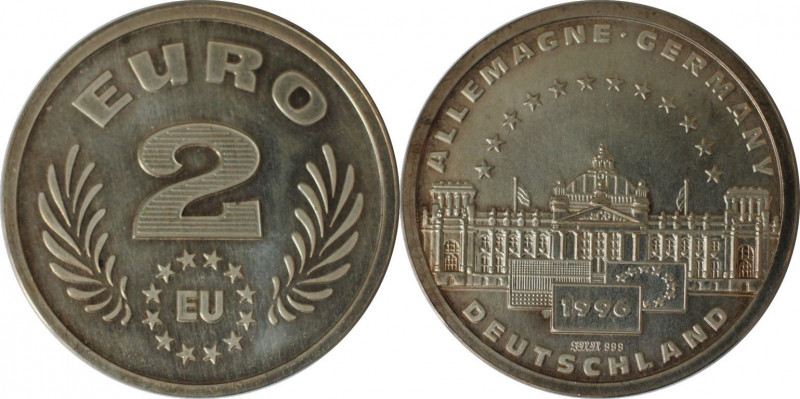 Deutsche Münzen und Medaillen ab 1945, BUNDESREPUBLIK DEUTSCHLAND. 2 Euro 1996, ...