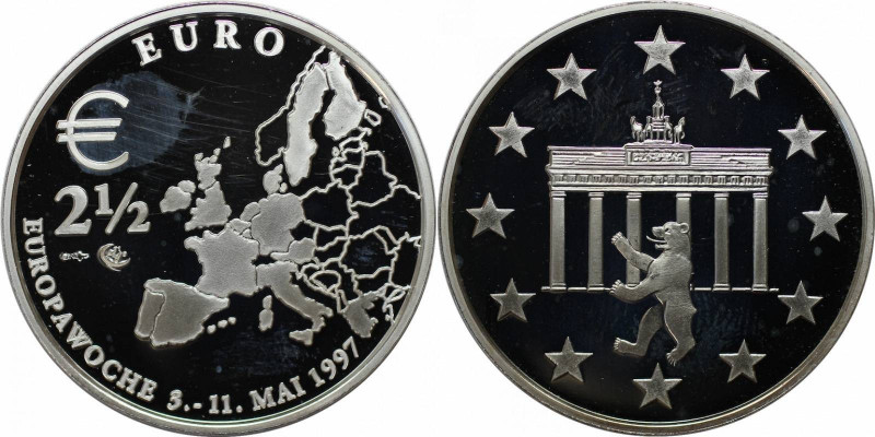 Deutsche Münzen und Medaillen ab 1945, BUNDESREPUBLIK DEUTSCHLAND. 2-1/2 Euro 19...