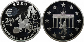 Deutsche Münzen und Medaillen ab 1945, BUNDESREPUBLIK DEUTSCHLAND. 2-1/2 Euro 1997, Silber. Polierte Platte