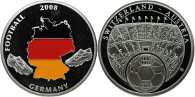 Deutsche Münzen und Medaillen ab 1945, BUNDESREPUBLIK DEUTSCHLAND. Fußball. Medaille 2008. Stempelglanz