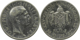Europäische Münzen und Medaillen, Albanien / Albania. Zog I. 2 Franga Ari 1937 R. Silber. KM 19. Sehr schön-vorzüglich