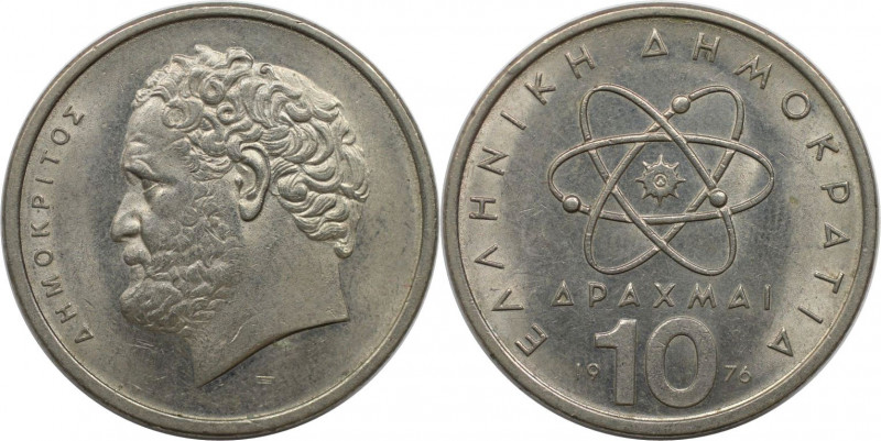 Europäische Münzen und Medaillen, Griechenland / Greece. 10 Drachmen 1976. Kupfe...