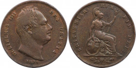 Europäische Münzen und Medaillen, Großbritannien / Vereinigtes Königreich / UK / United Kingdom. William IV. (1830-1837). Farthing 1834. Kupfer. KM 70...