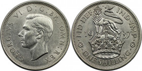 Europäische Münzen und Medaillen, Großbritannien / Vereinigtes Königreich / UK / United Kingdom. George VI. (1936-1952). 1 Shilling 1937. 5,66 g. 0.50...