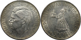 Europäische Münzen und Medaillen, Rumänien / Romania. Mihai I. 500 Lei 1941. Silber. 24,72 g. KM 60. Vorzüglich