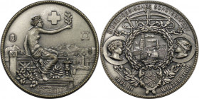 Europäische Münzen und Medaillen, Schweiz / Switzerland. Eidg.Schützenfest in Winterthur. Medaille 1895. Silber. 10,63 g. 30 mm. Richter 1756. Stempel...