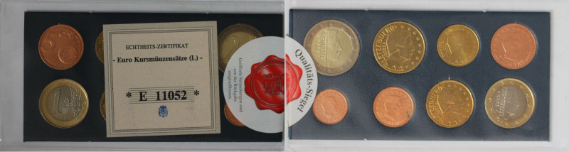 Europäische Münzen und Medaillen, Lots und Samllungen. Luxemburg. Set 2002. Kurs...