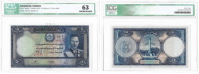 Banknoten, Afghanistan. Pick: 25a / B305a - SH1318 (1939) - 50 Afghanis - Printer: BWC 099169 - Bank of Afghanistan. ICG 63 UNC