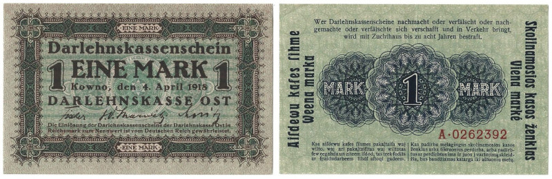 Banknoten, Deutschland / Germany. Deutsches Reich, Kaiserreich. Besatzungsausgab...