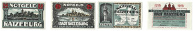 Banknoten, Deutschland / Germany, Lots und Sammlungen. Notgeld Ratzeburg. 25 - und 50 Pfennig ND(1921). Lot von 2 Banknoten. Kassenfrisch