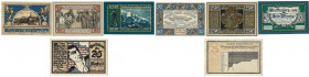 Banknoten, Deutschland / Germany, Lots und Sammlungen. Greiffenberg 10, 25, 50 Pfennig 1920. Kahla 25 Pfennig 1921. Lot von 4 Banknoten. Notgeld. Kass...